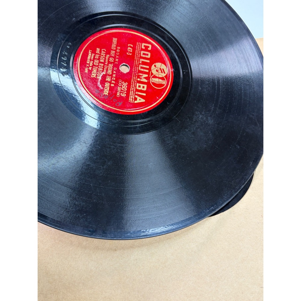 1940s-1950s Columbia Records 78 RPM Shellac Records SQUARE DANCES Carson Robison - Picture 14 of 16